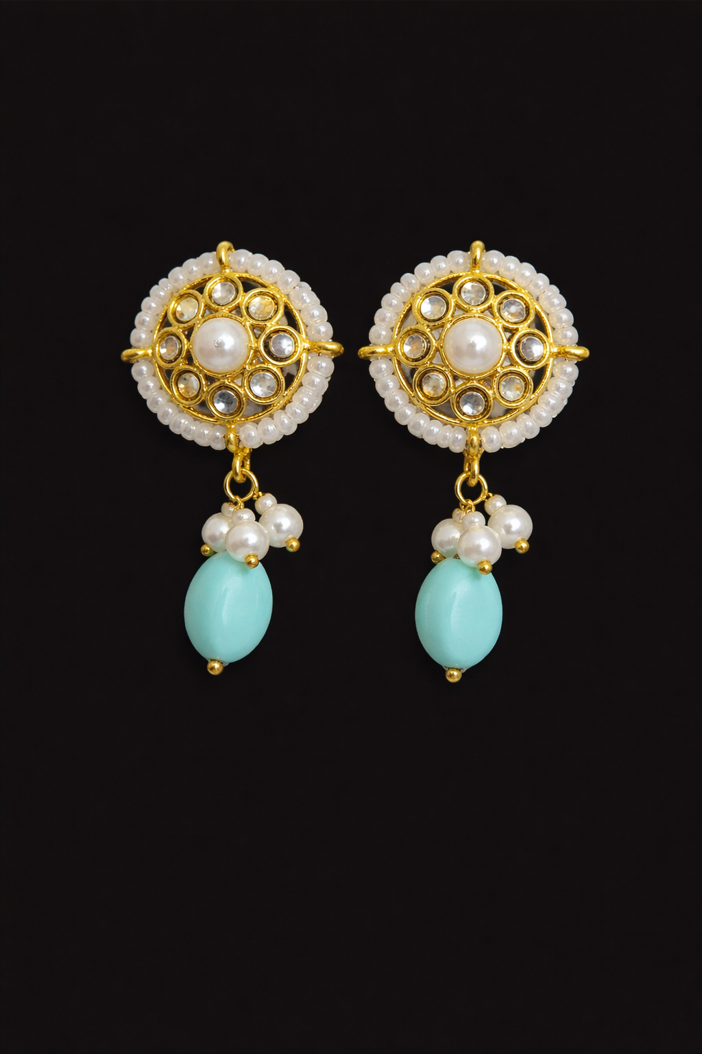 Turquoise Pearl Royale Earrings