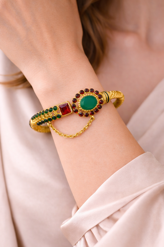 Royal Ruby Chain Bangle