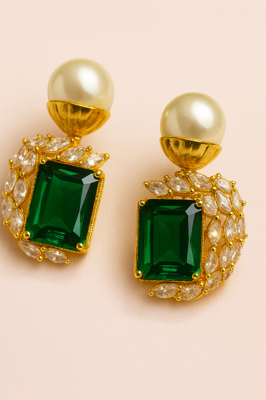 Blush Radiance Pearl Drop Earrings