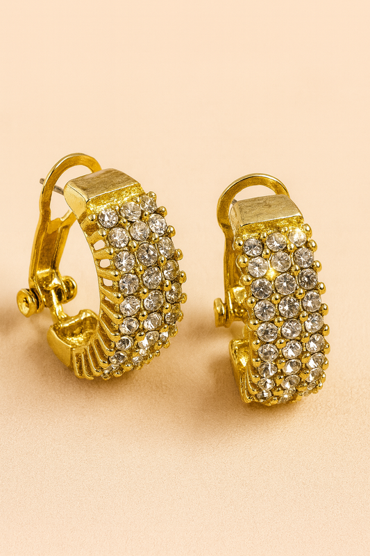 Crystal Radiance Hoop Earrings