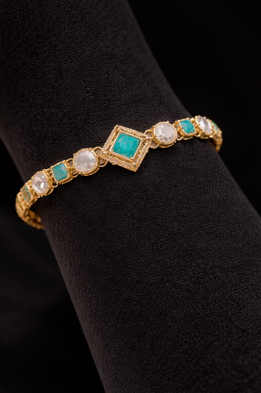 Celeste Azure Gold Bracelet