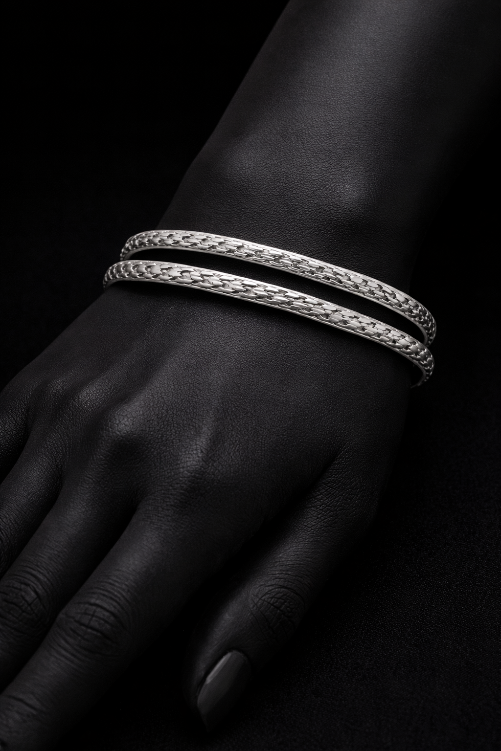 Textured Classic Bangle Set