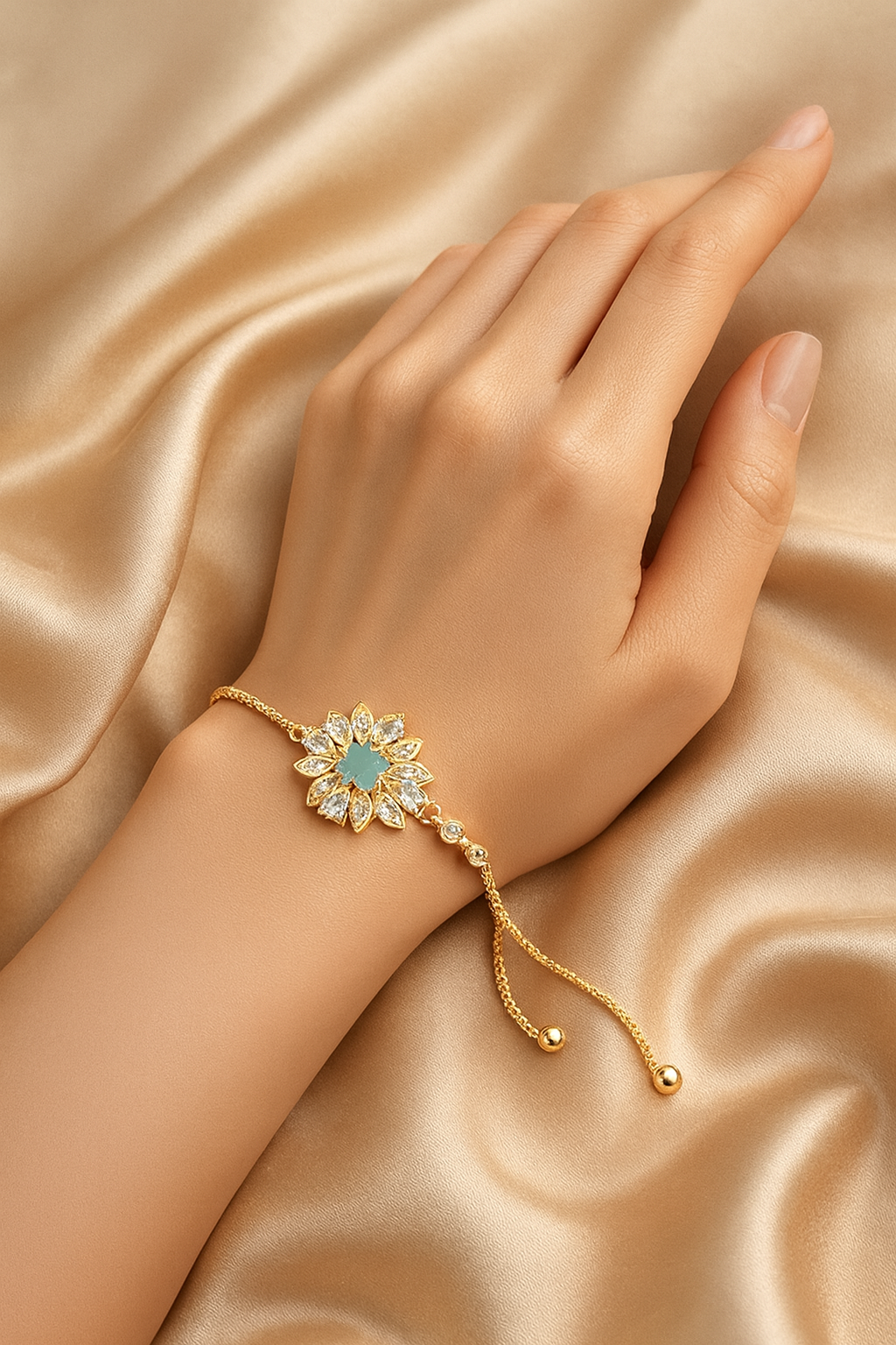 Blossom Sparkle Adjustable Bracelet