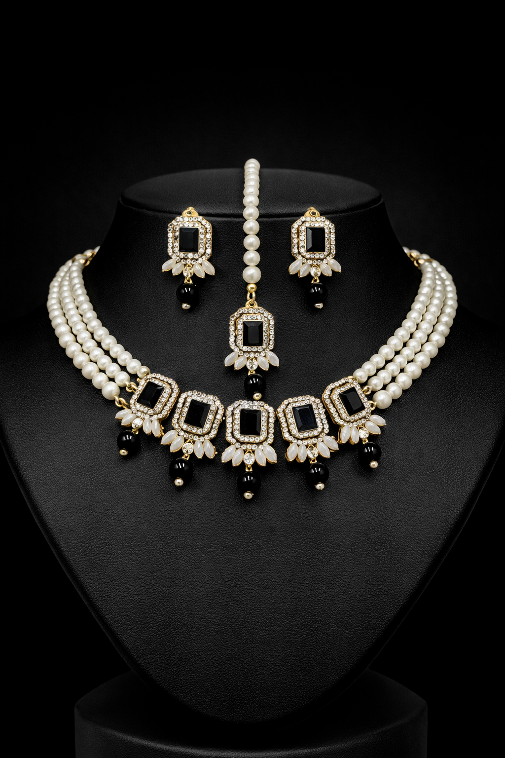 Ivory Noor Turkish Pearl Choker Set
