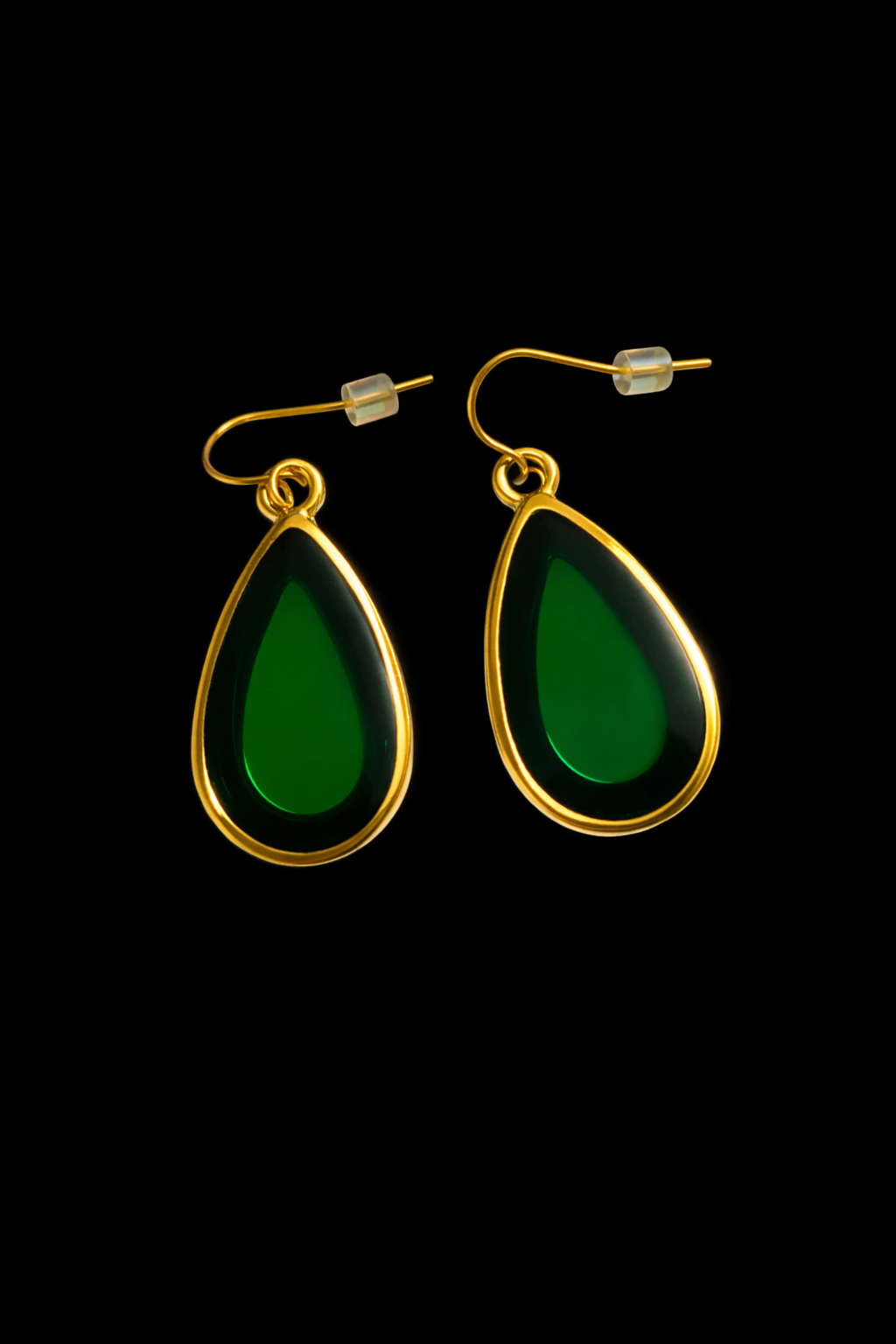 Midnight Gloss Teardrop Earrings