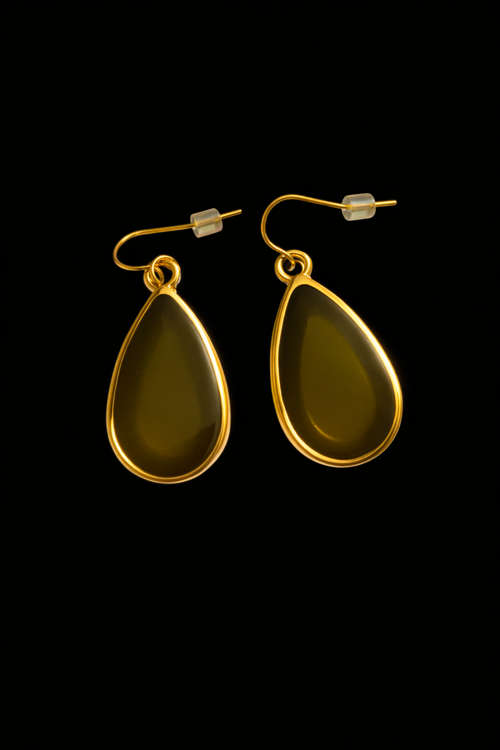 Midnight Gloss Teardrop Earrings