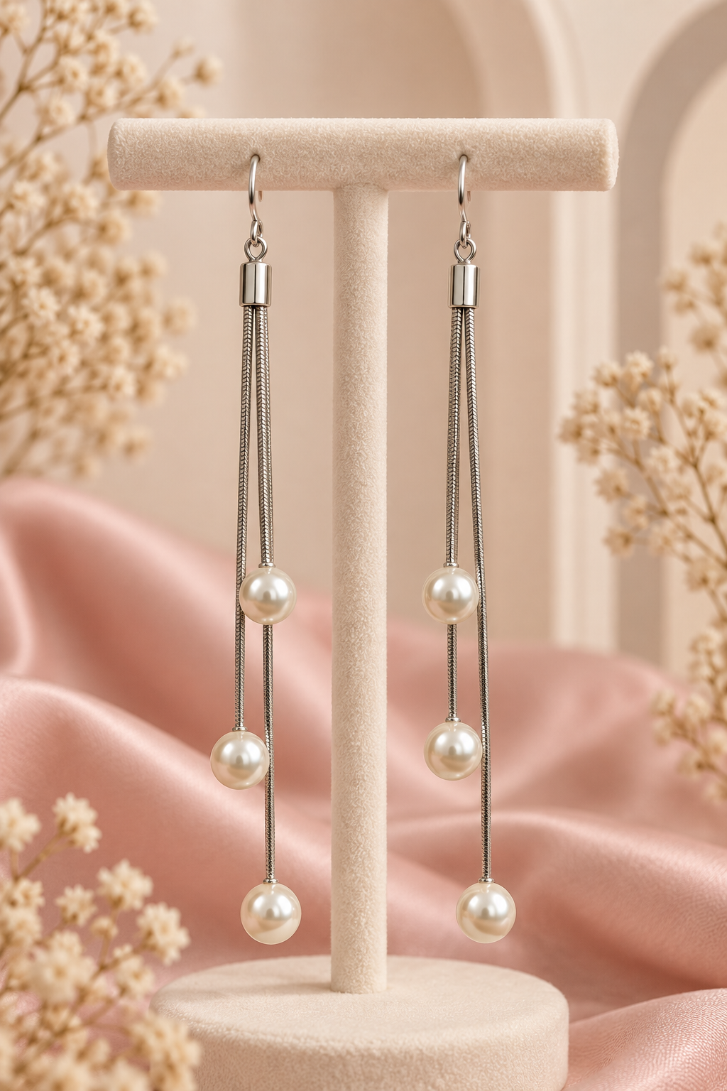 Noor Pearl Cascade Earrings