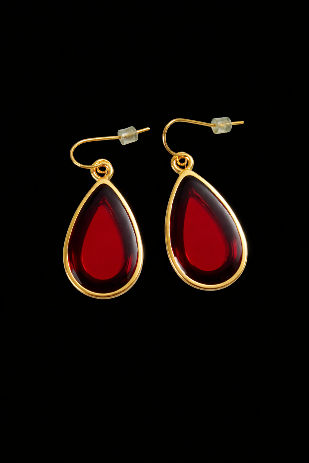 Midnight Gloss Teardrop Earrings