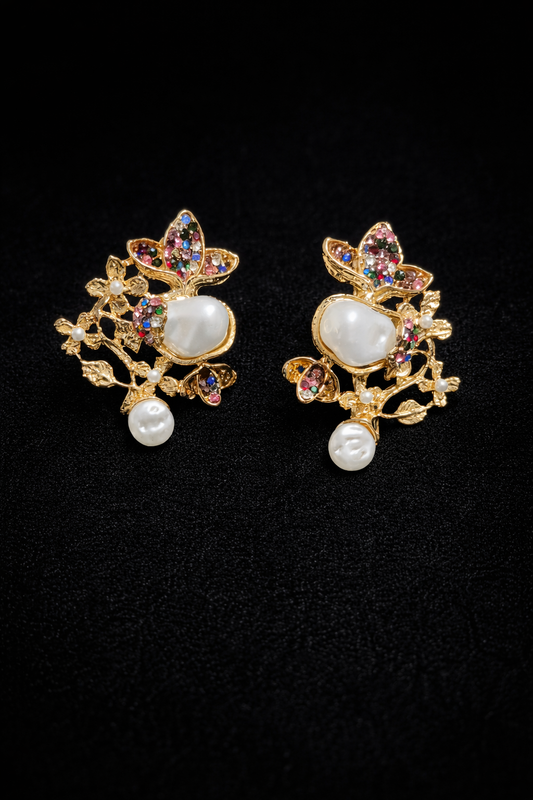 Pearl Blossom Luxe Earrings