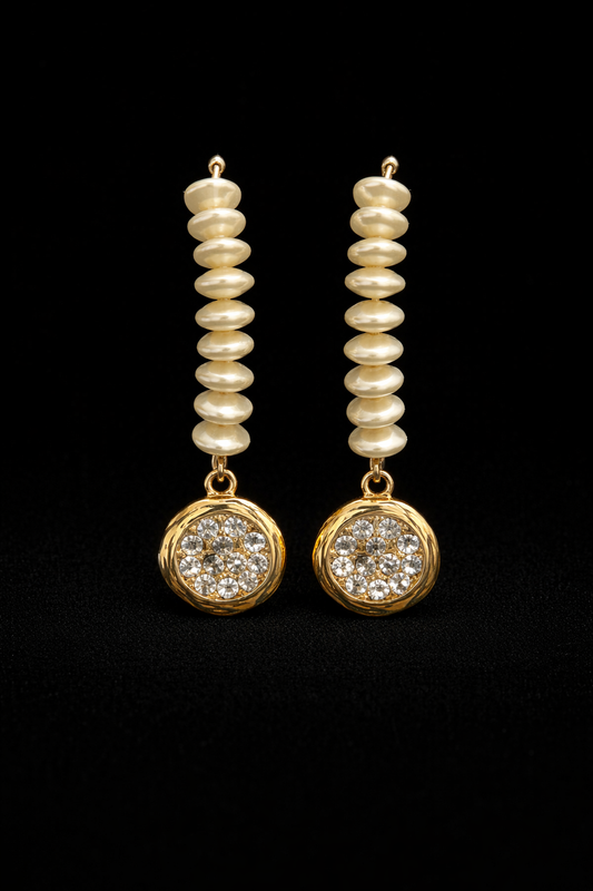 Pearl Luxe Spark Drop Earrings