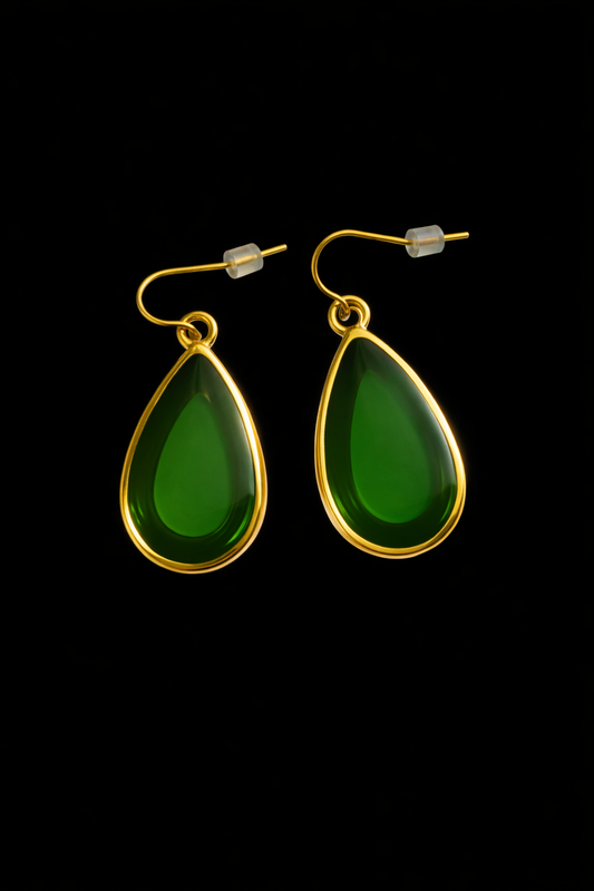Midnight Gloss Teardrop Earrings