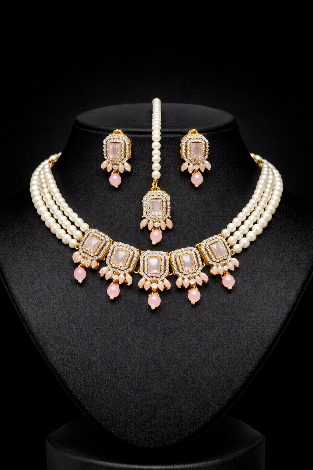 Ivory Noor Turkish Pearl Choker Set