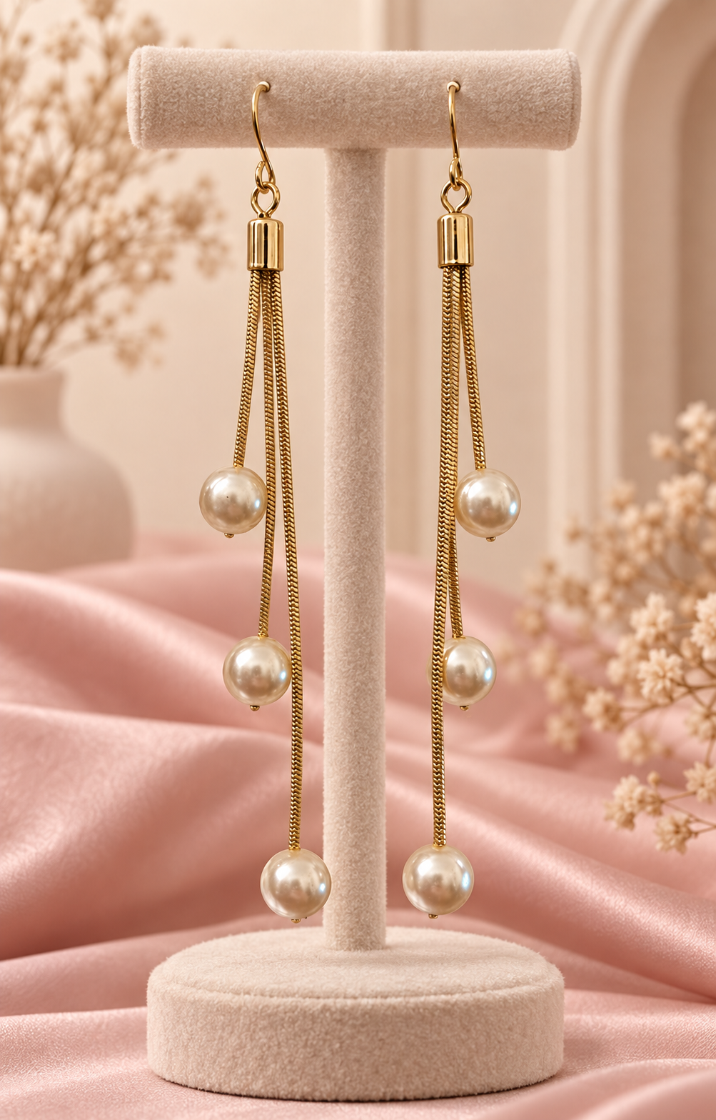 Noor Pearl Cascade Earrings