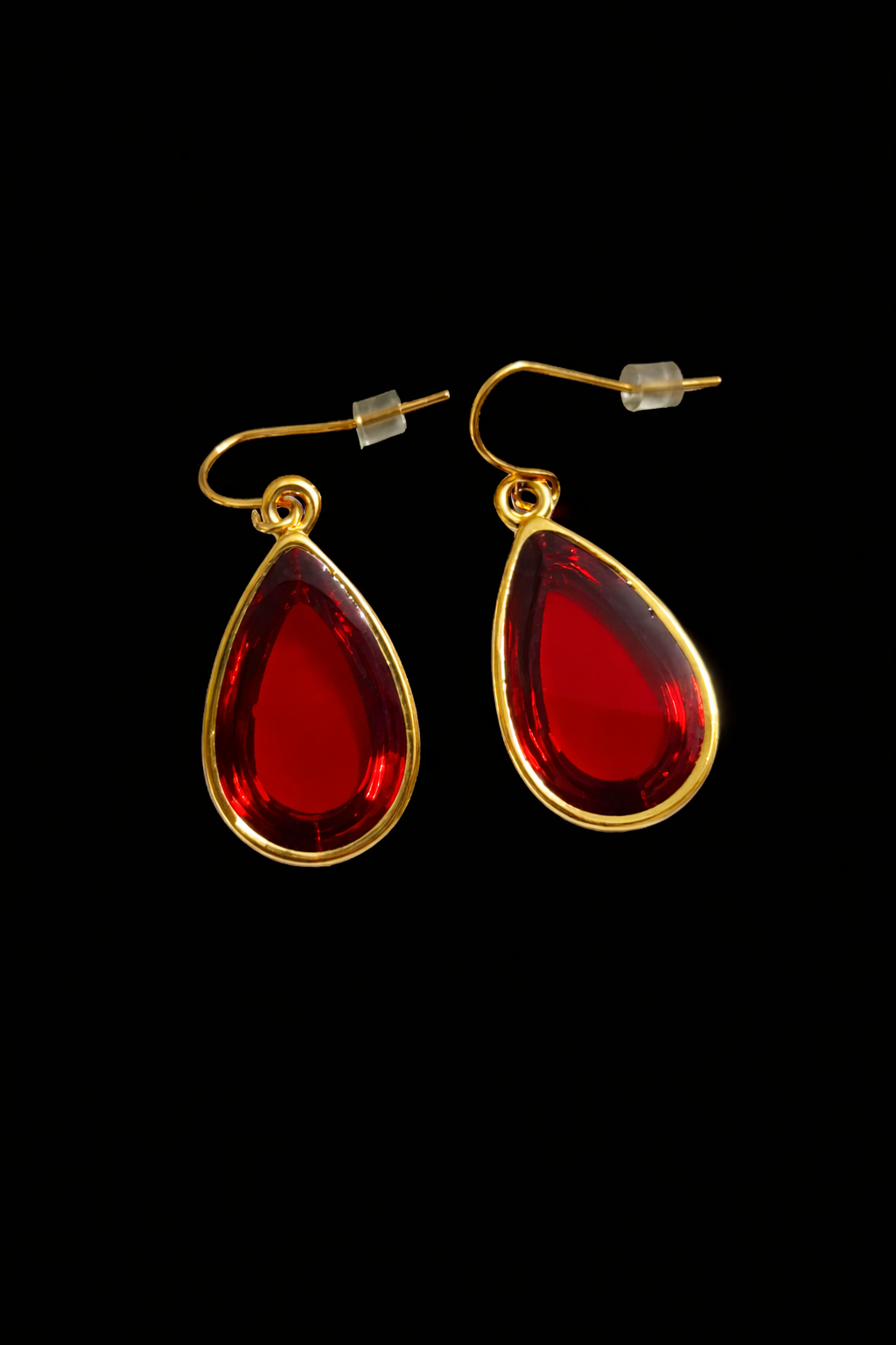 Midnight Gloss Teardrop Earrings