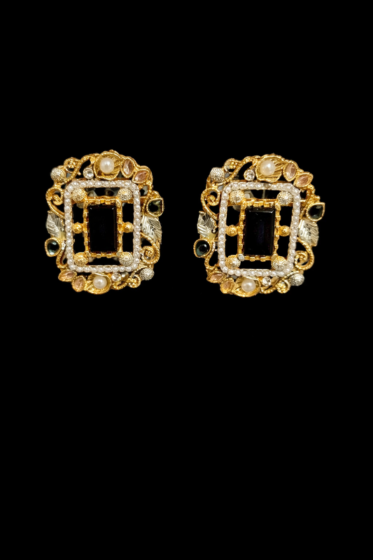 Royal Garnet Heirloom Studs