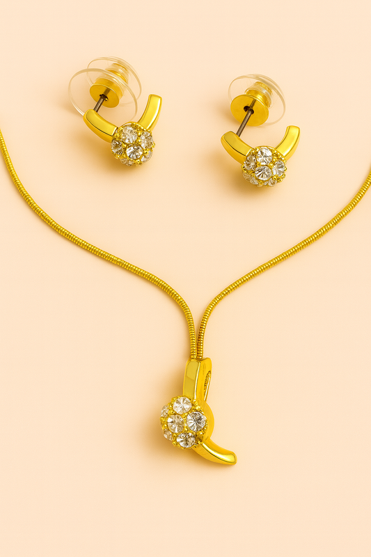 Golden Bloom Jewelry Set
