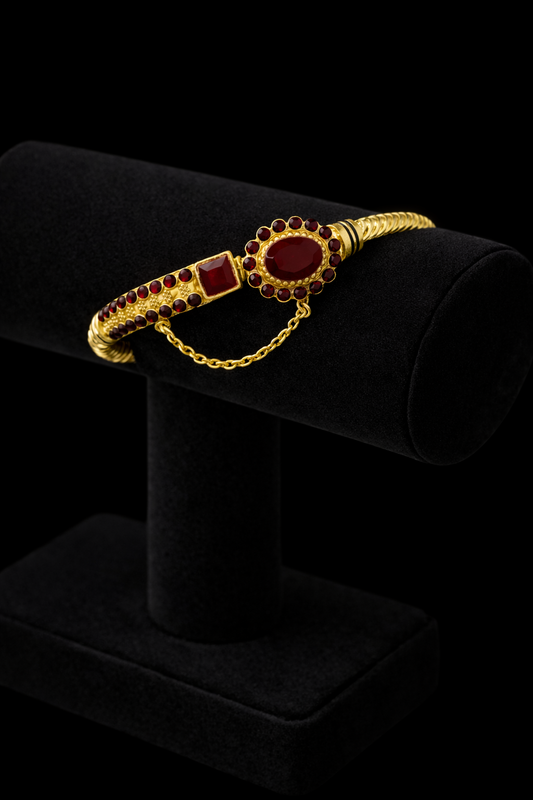 Royal Ruby Chain Bangle