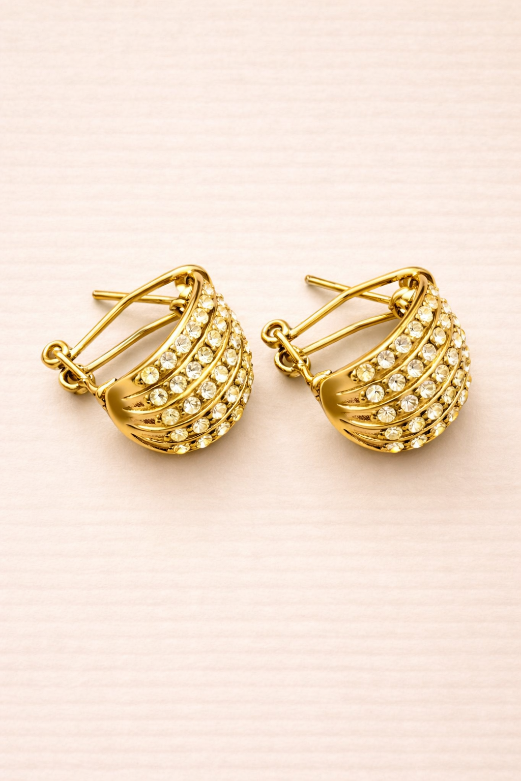 Classic Crystal Huggie Earrings