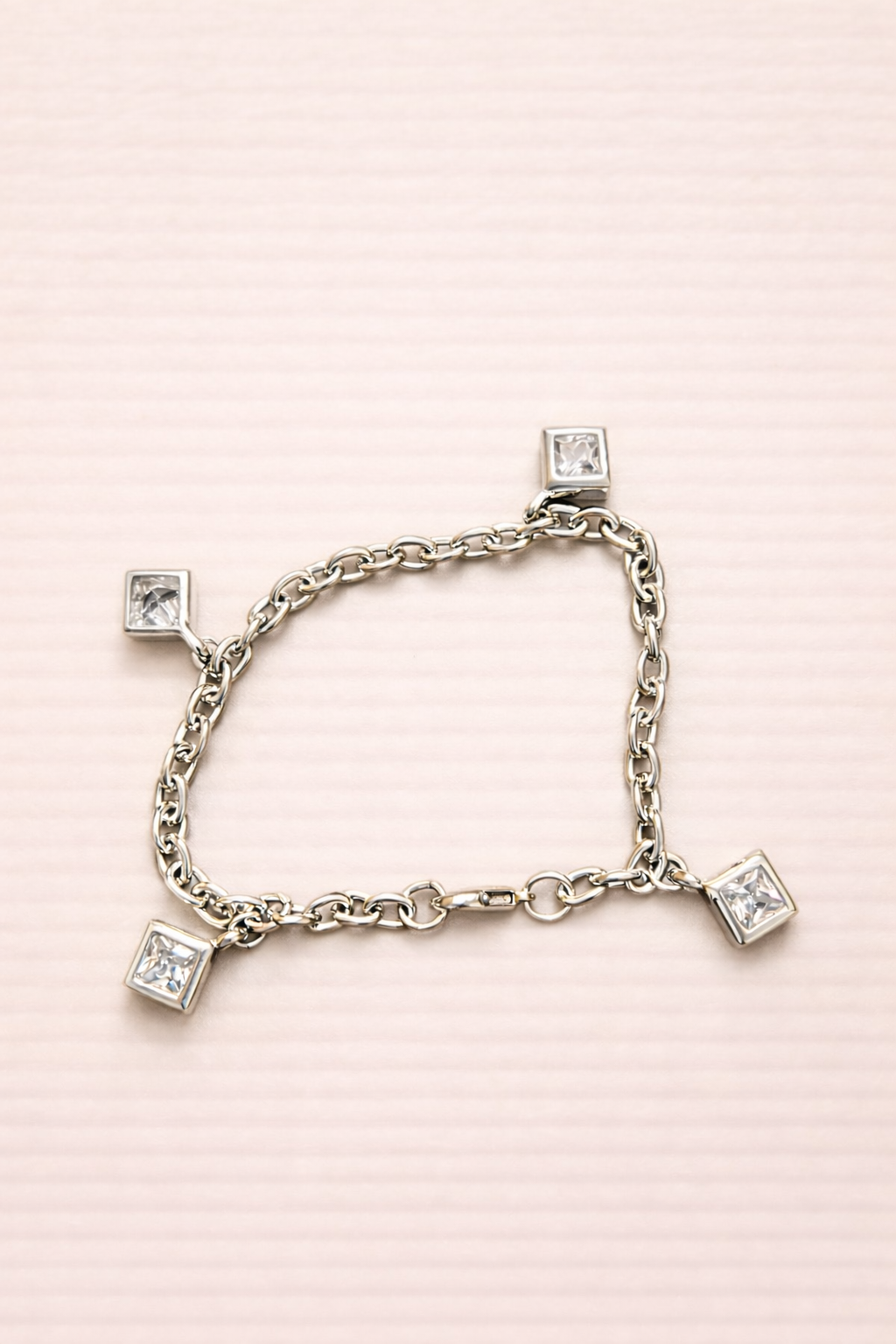 Crystal Charm Chain Bracelet