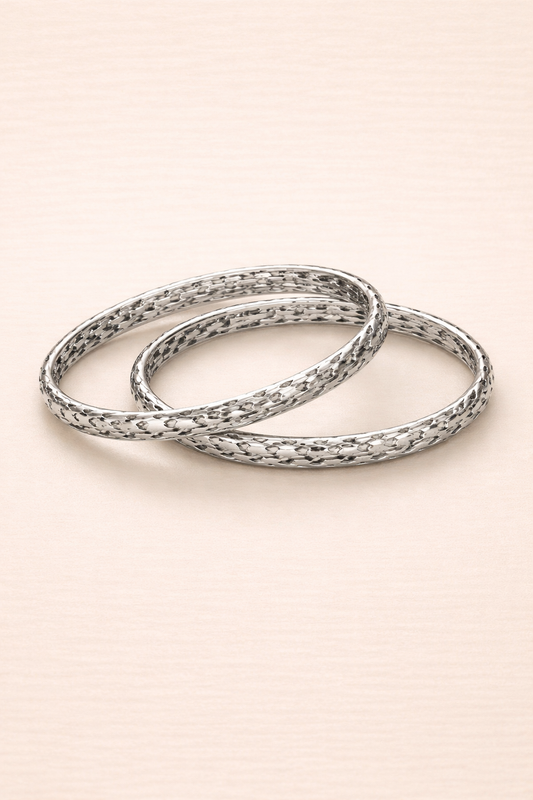 Textured Classic Bangle Set