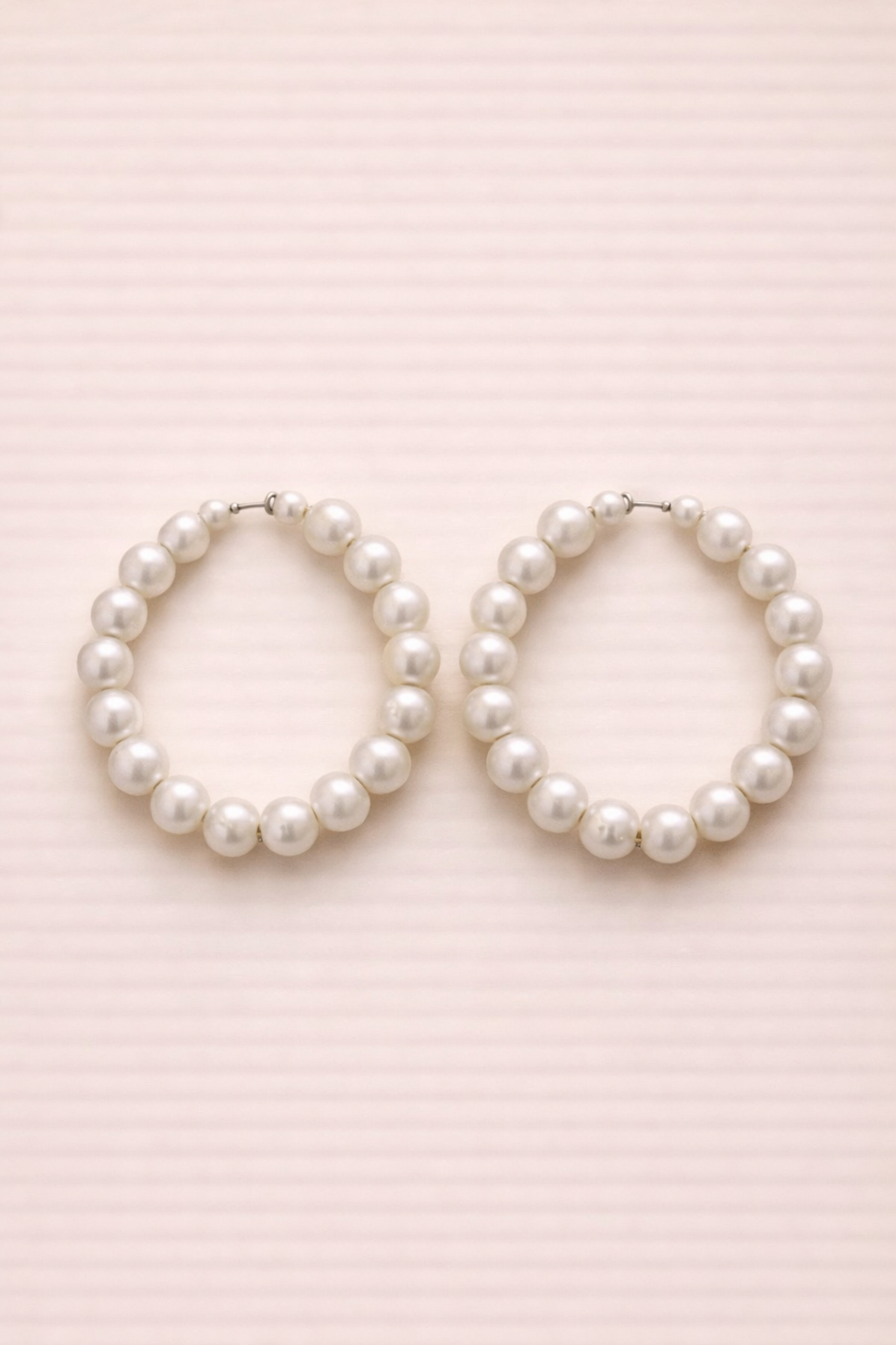 Classic Pearl Hoop Earrings