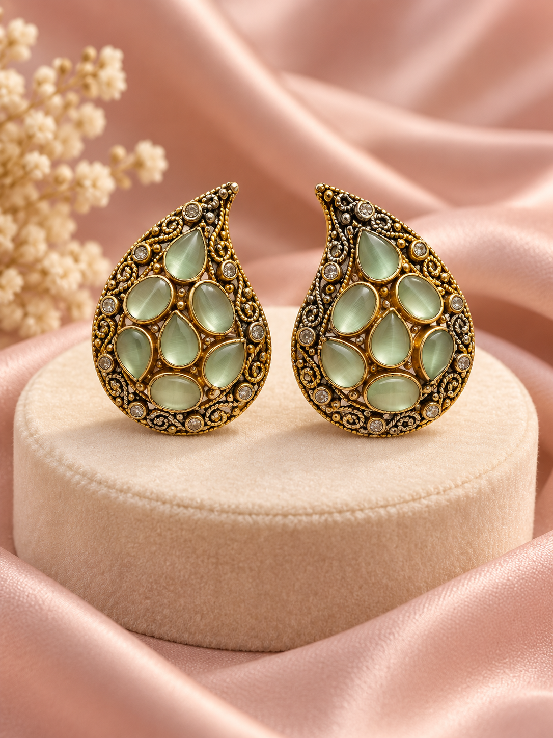 Royal Paisley Statement Earrings