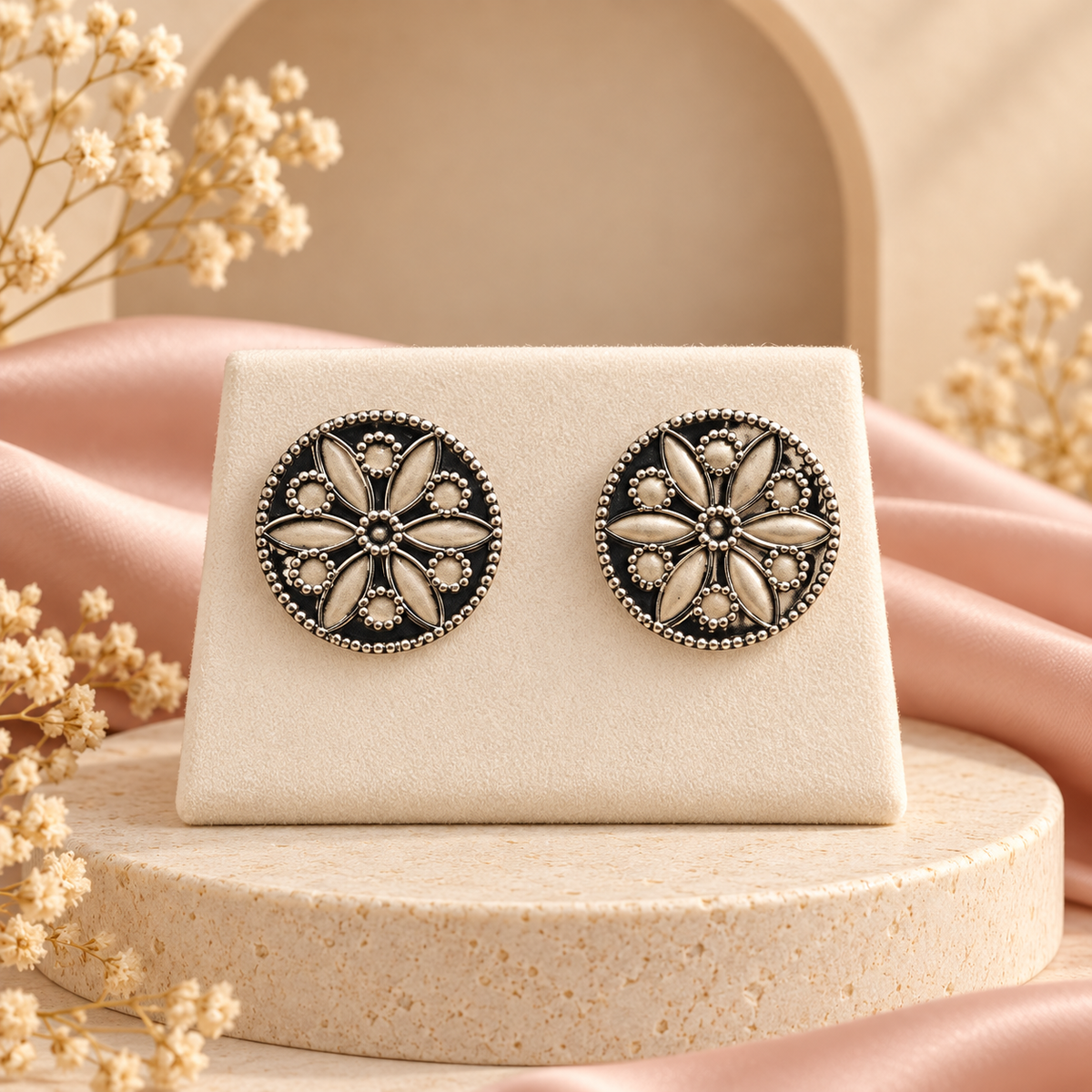 Noor Floral Studs