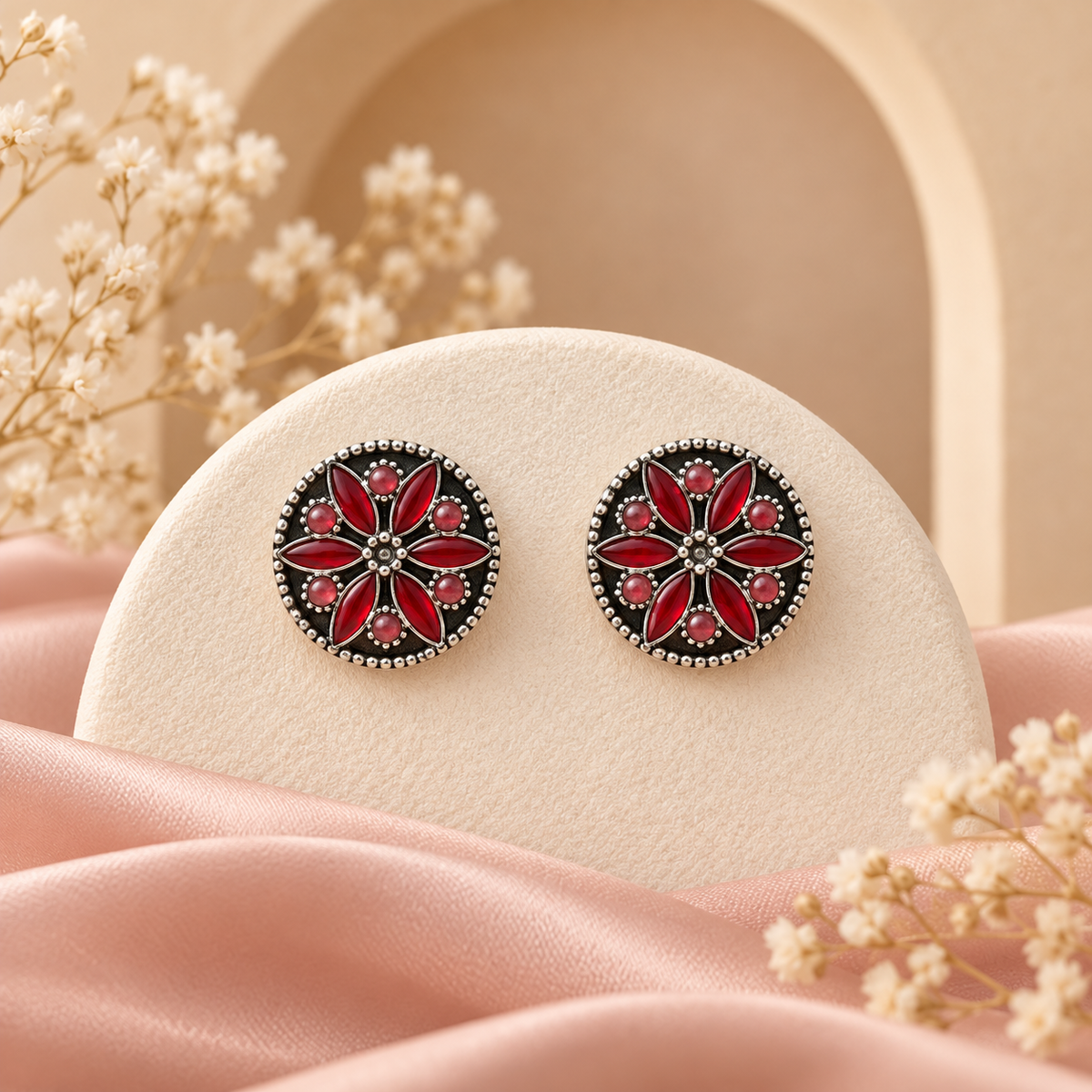 Noor Floral Studs