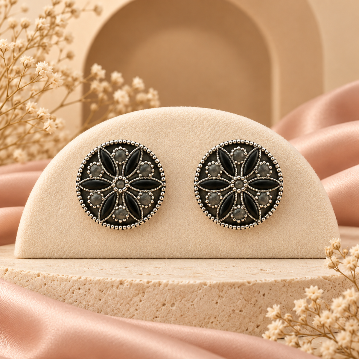 Noor Floral Studs