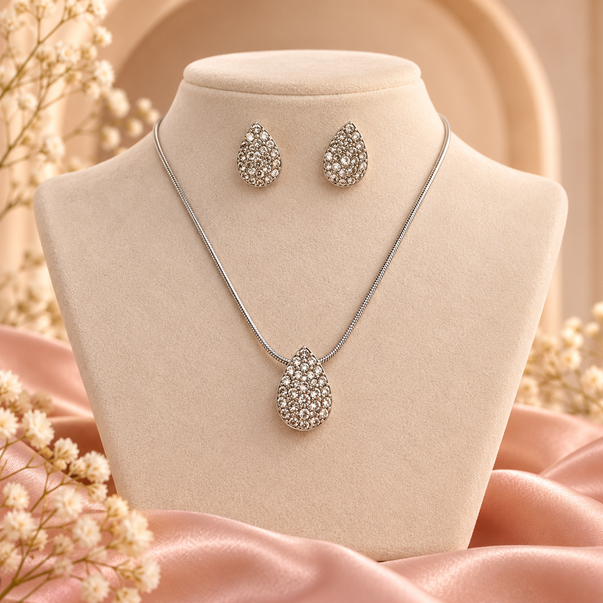 Saraf Studio Celeste Teardrop Jewelry Set