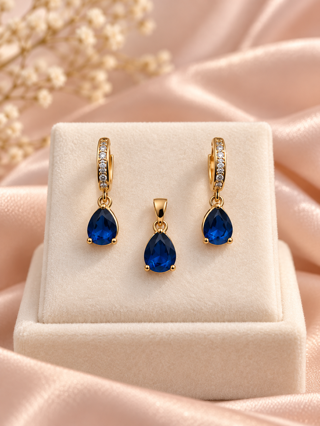 Noor Teardrop Pendant Set