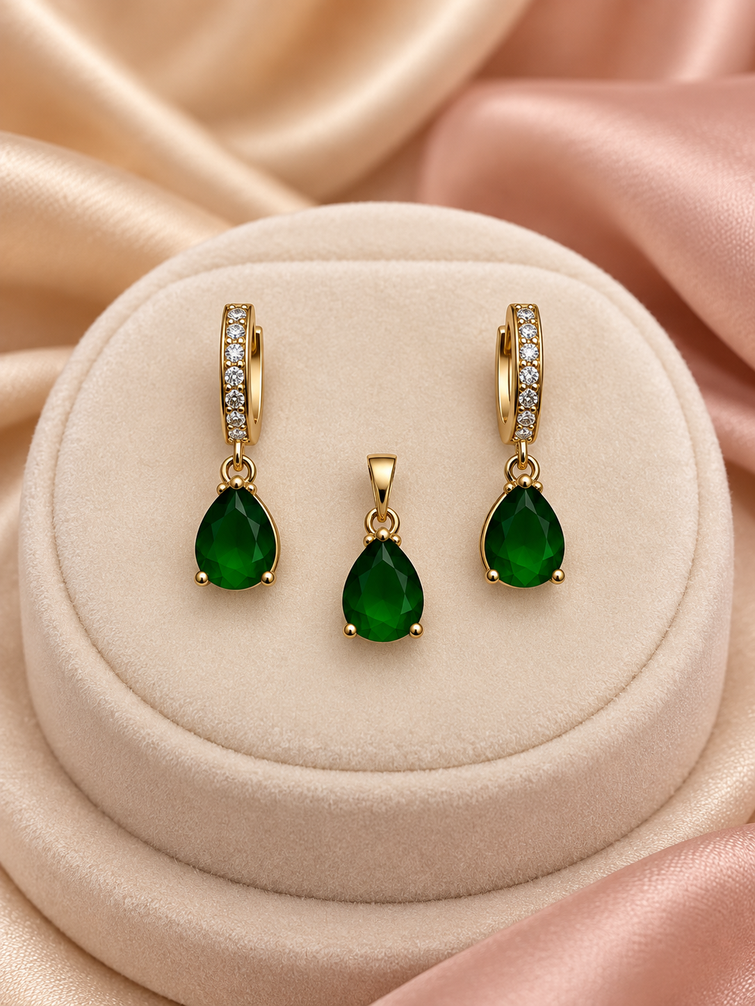 Noor Teardrop Pendant Set