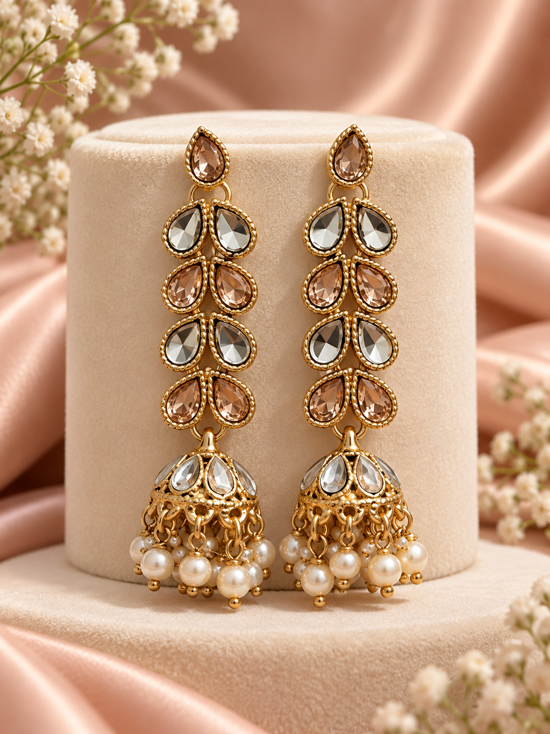 Mehfil Pearl Jhumkas
