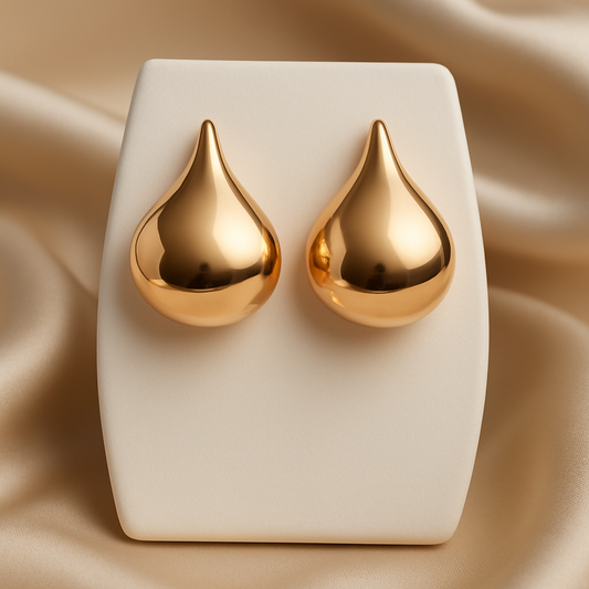 Golden Teardrop Earrings