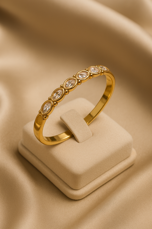 Golden Marquise Elegance Bracelet