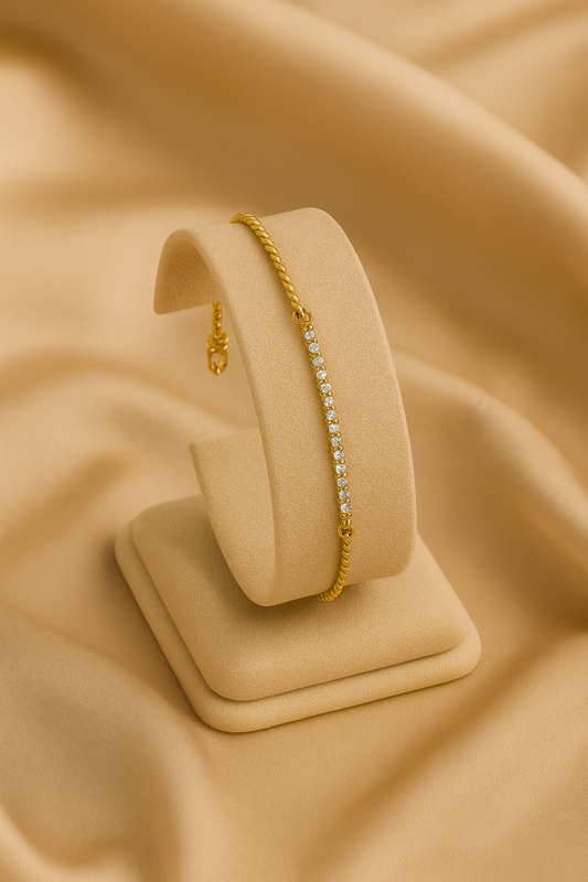 Dainty Diamond Line Bracelet