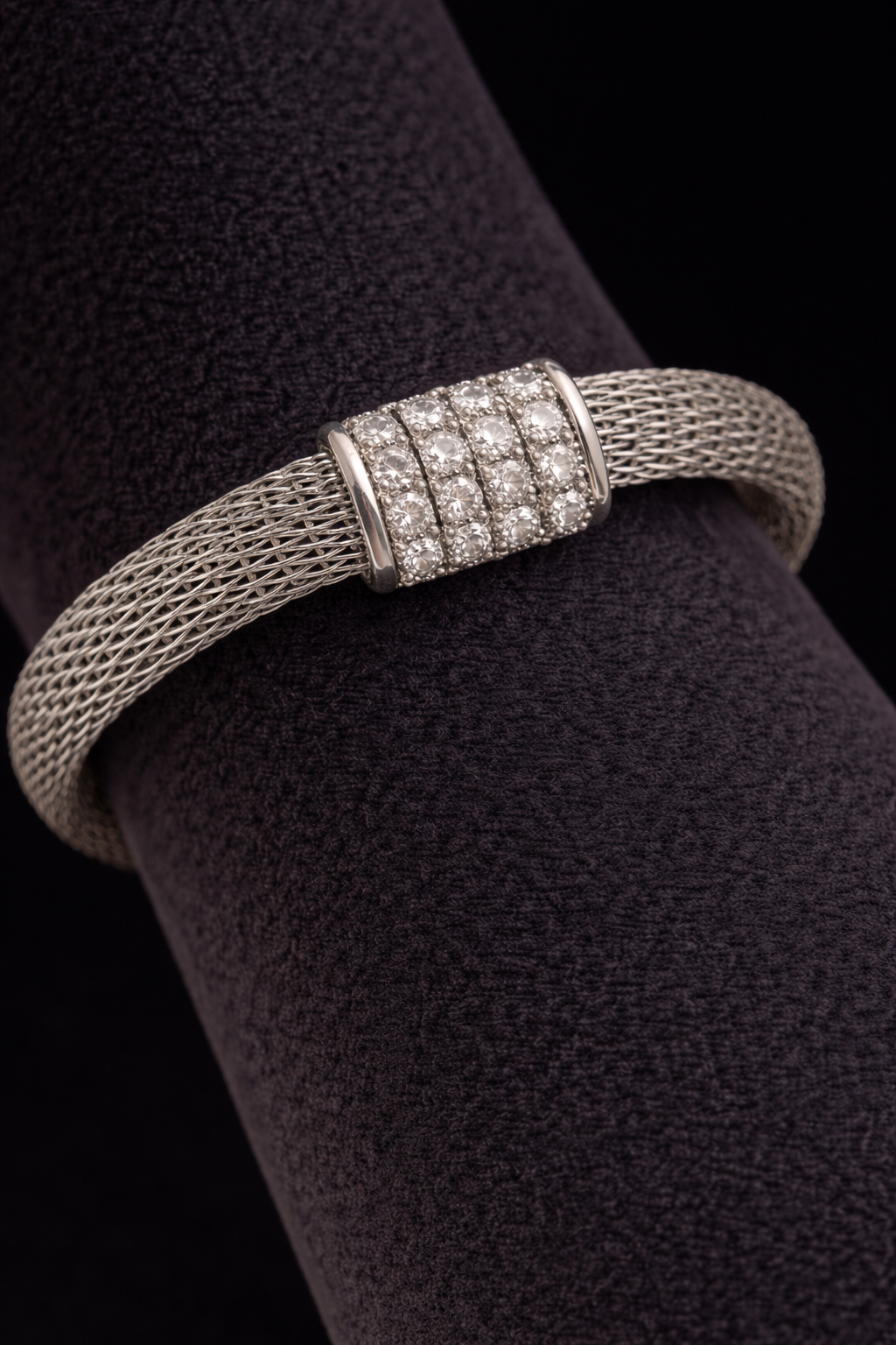 Radiant Mesh Diamond Bracelet