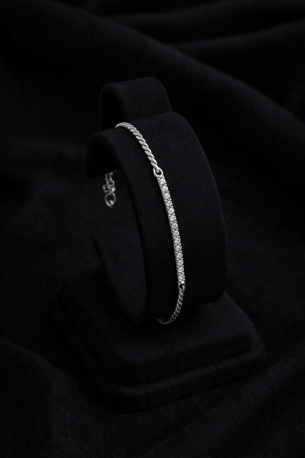 Dainty Diamond Line Bracelet