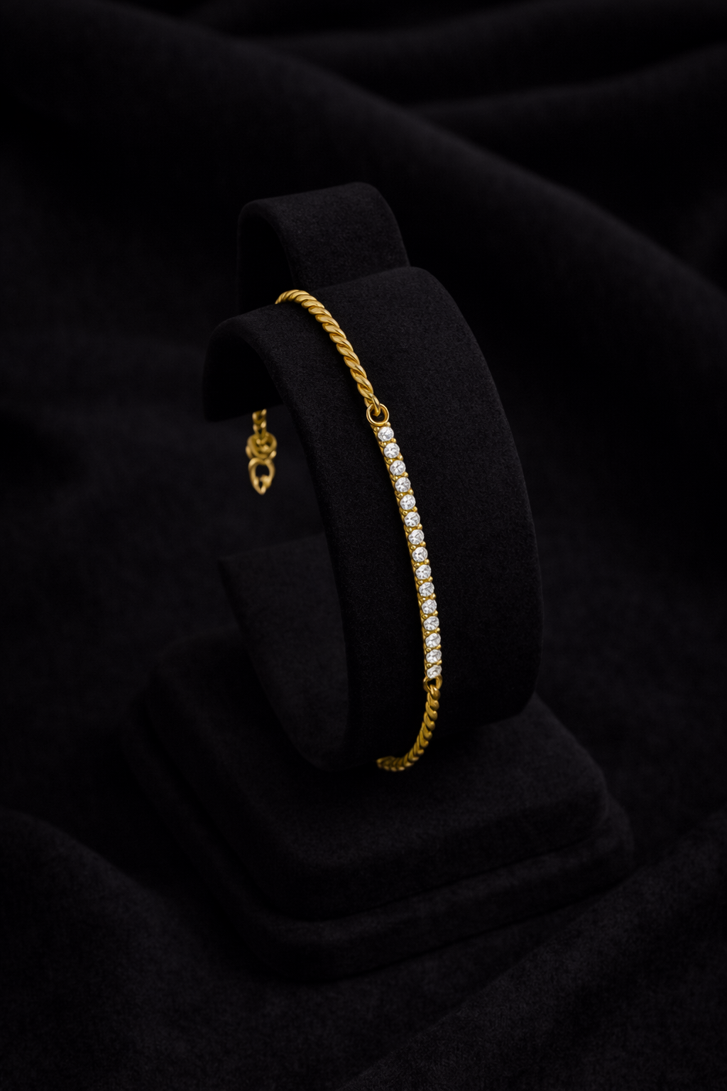 Dainty Diamond Line Bracelet