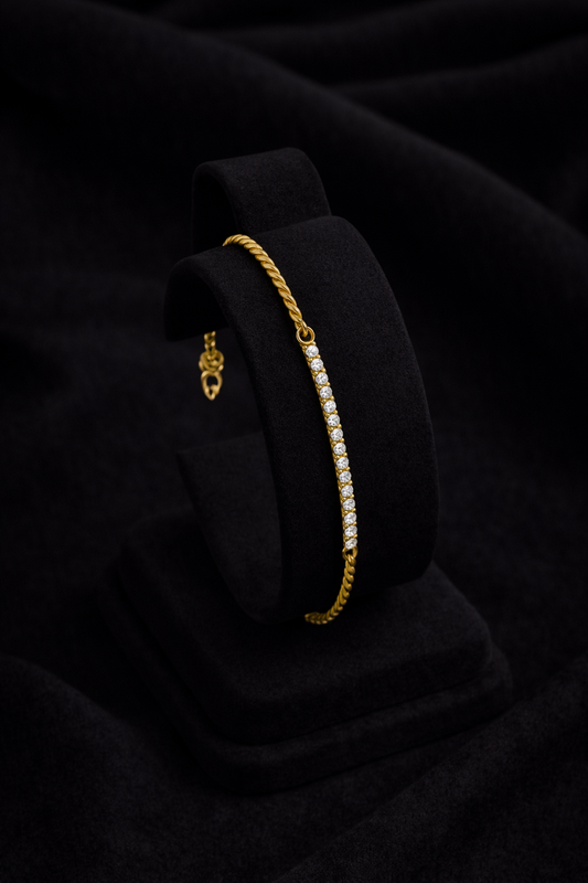 Dainty Diamond Line Bracelet