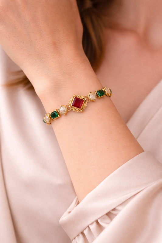 Celeste Azure Gold Bracelet