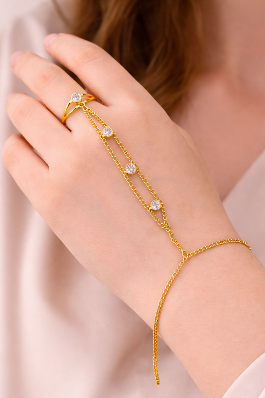 Crystal Chain Hand Harness Bracelet