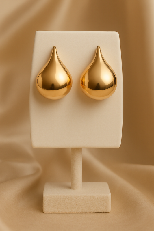Golden Teardrop Earrings