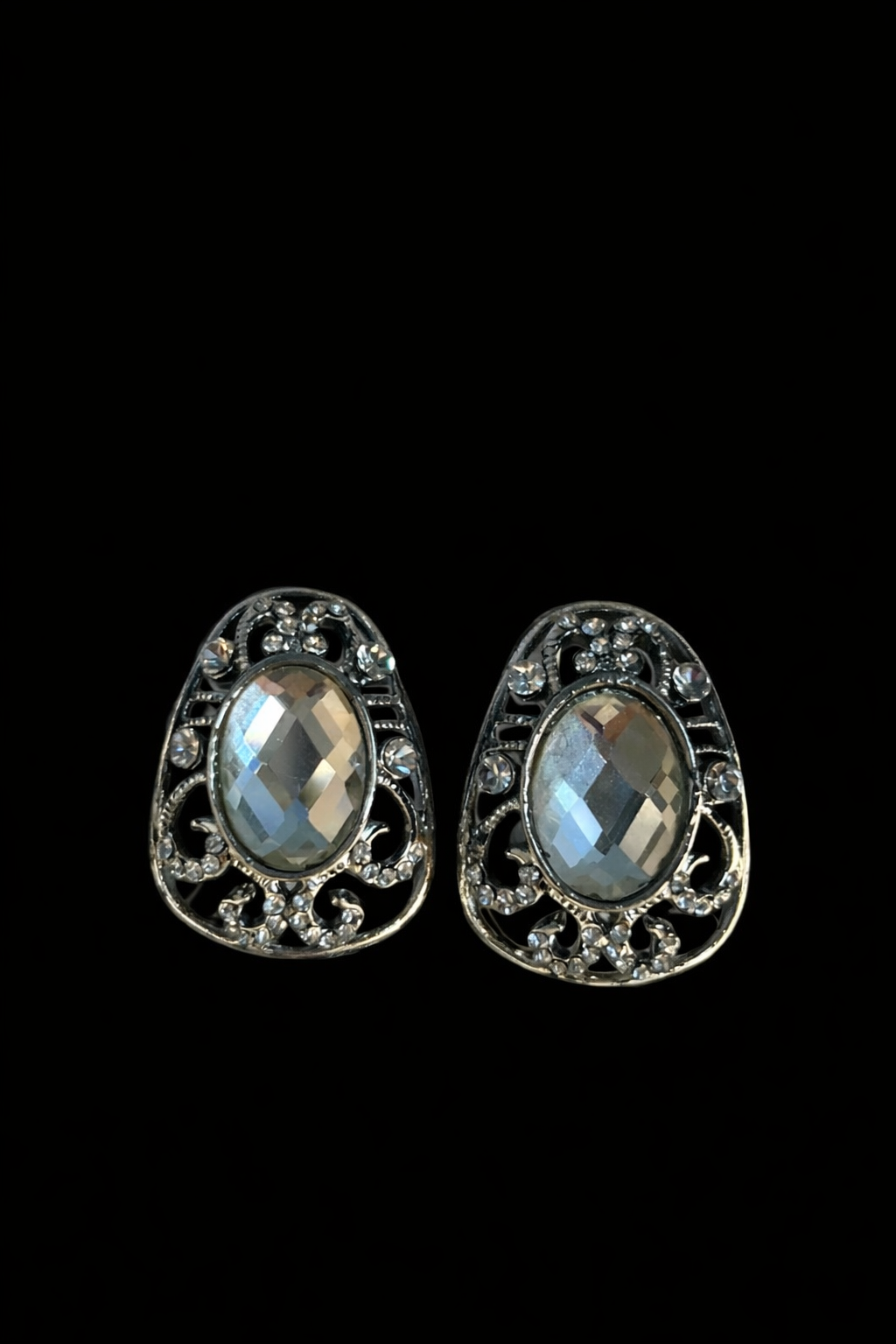 Midnight Crystal Elegance Earrings